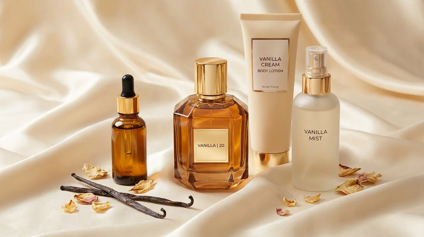 Lotion + Perfume fragrance editorial